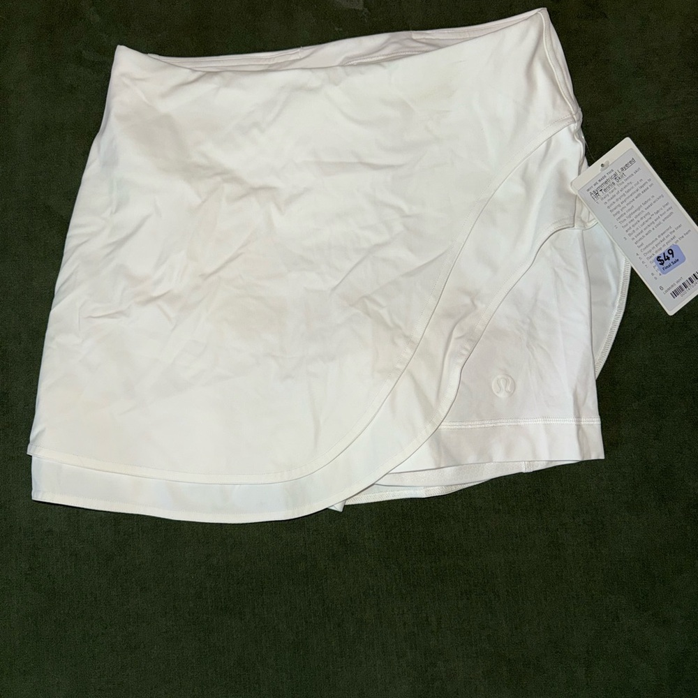 White Lululemon tennis skirt